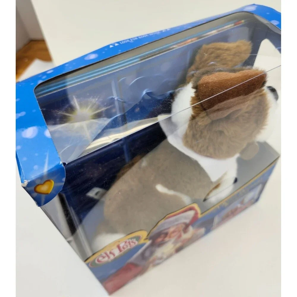 Elf Pets St. Bernard Plush Stuff Dog Christmas Book Elf On Shelf Toy Gift New